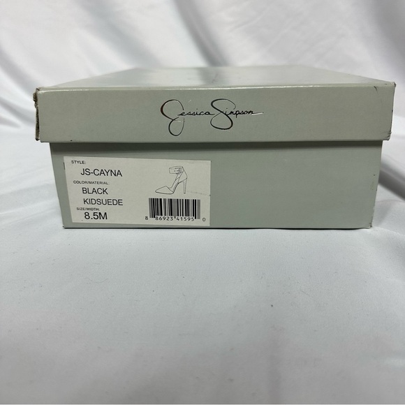 JESSICA Simpson Suede Heels I Black I Size 8.5M - Picture 6 of 6